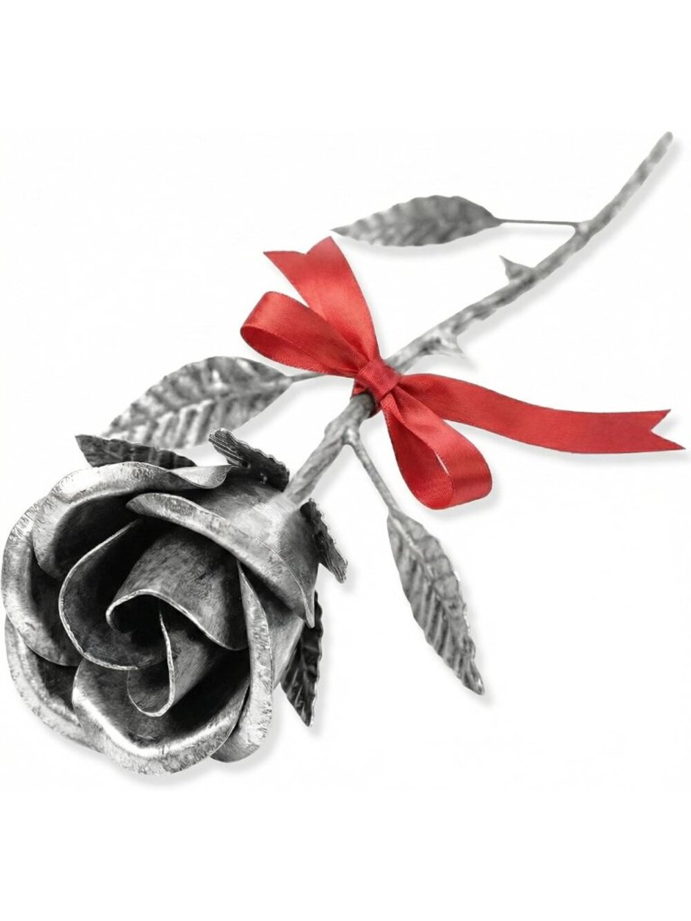 Handmade Metal Rose Gift - Unique Iron Flower for 6th & 11th Anniversary